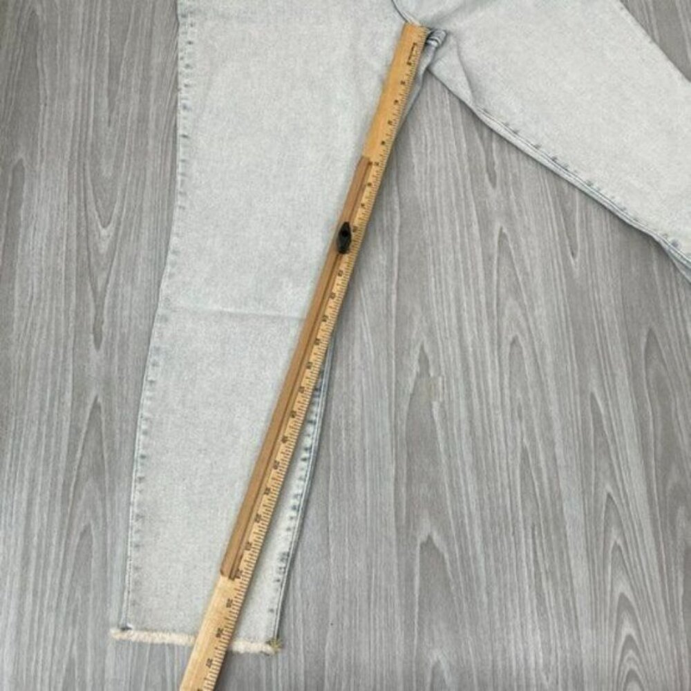 Good American Good Legs Crop Long Fray Hem High Rise Skinny Jean Light Wash 18 - Picture 11 of 11